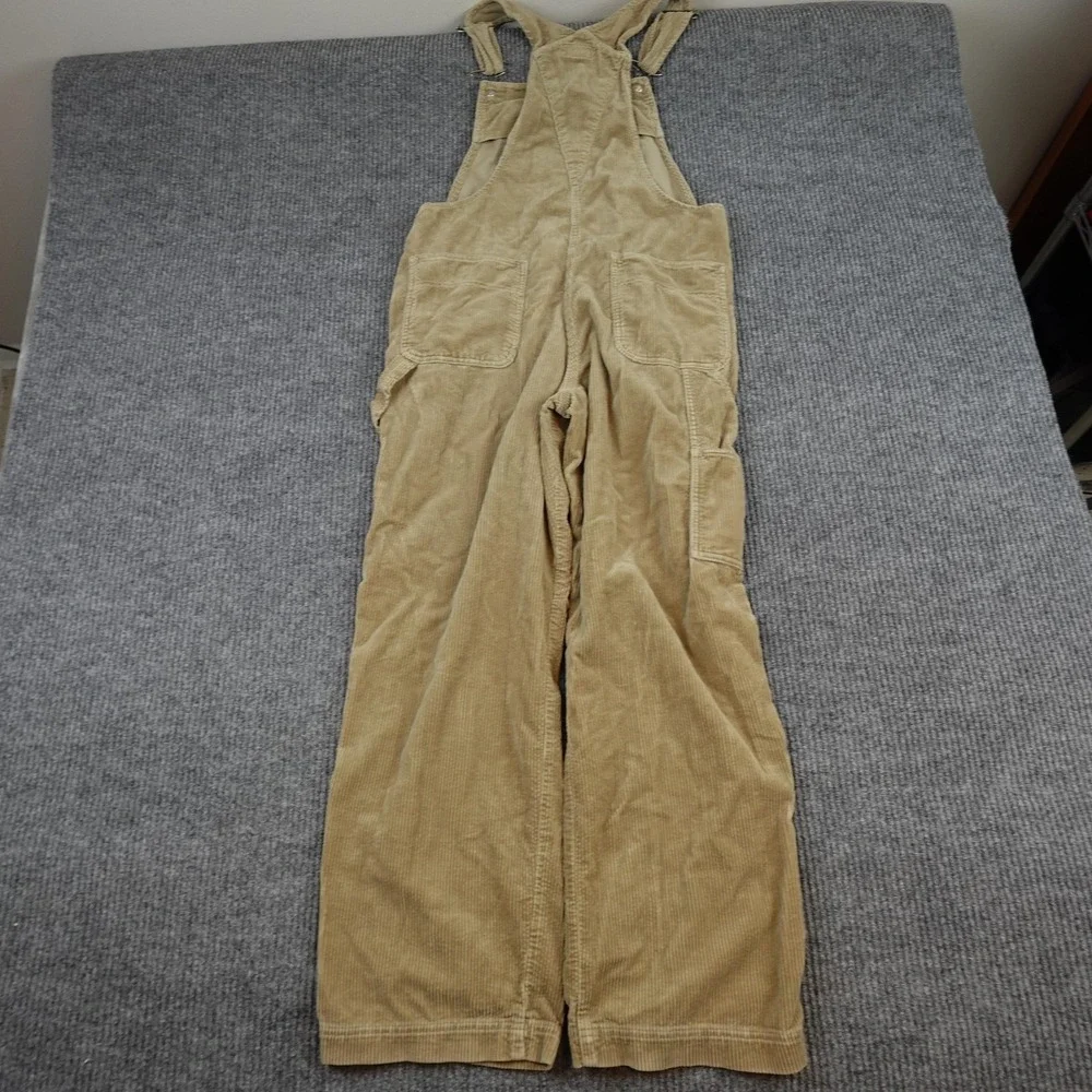 Polo Jeans Co Ralph Lauren Overalls Mens Medium Beige Corduroy Bib Workwear - Picture 6 of 10